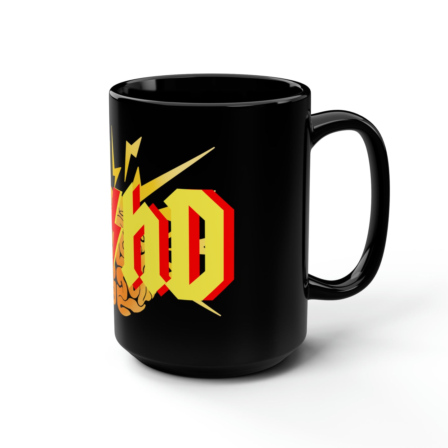 ADHD Black Mug, 15oz / 440ml