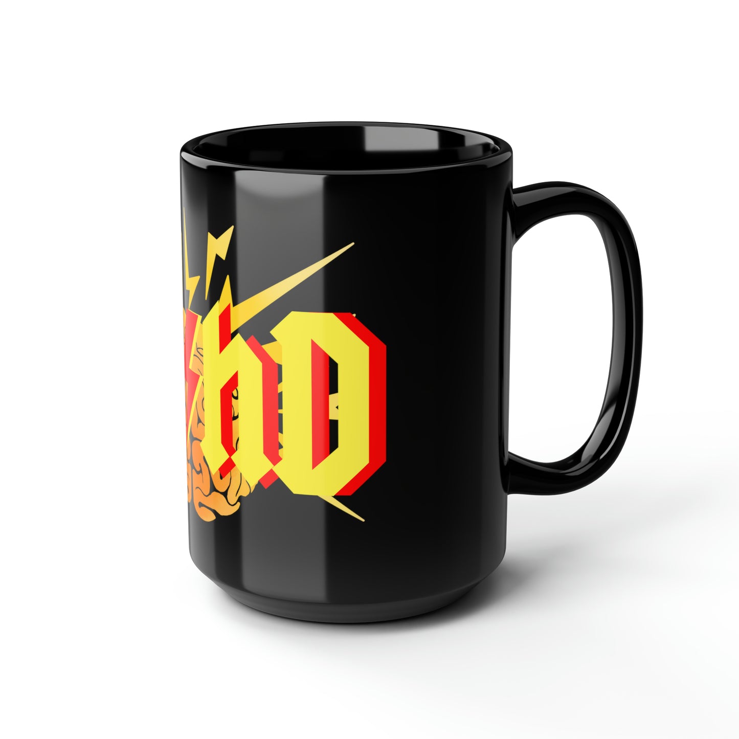 ADHD Black Mug, 15oz / 440ml