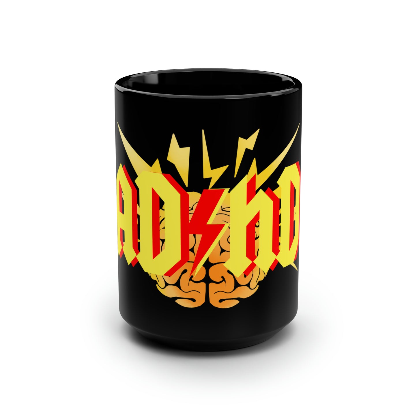 ADHD Black Mug, 15oz / 440ml